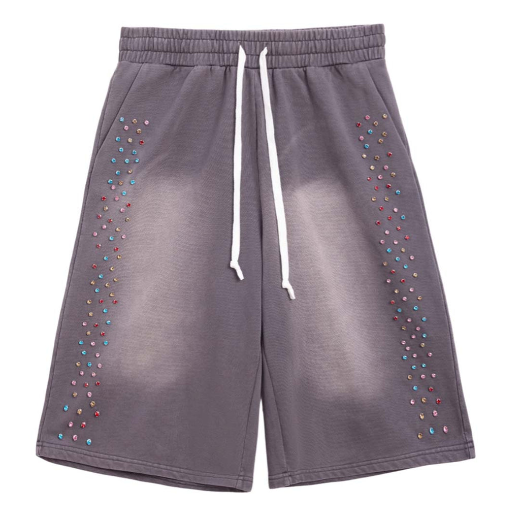 Cactus Valley Crystal Cactus Sweat Shorts Vintage Black