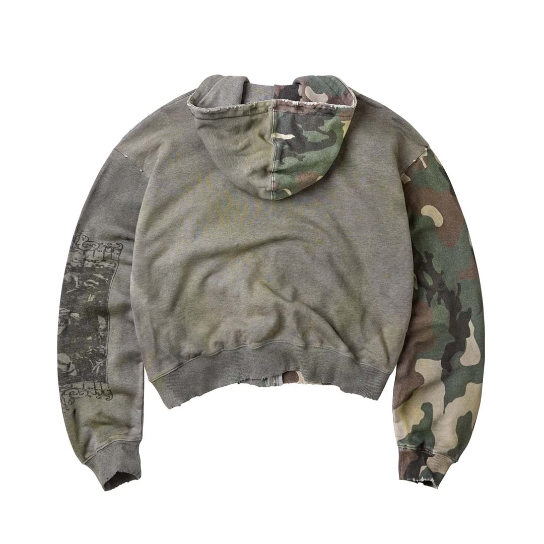 Vale Forever Zombie Zip Up Hoodie Grey Camo