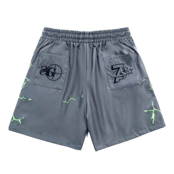 Triple Sevens Sniper Gang Nylon Shorts Grey
