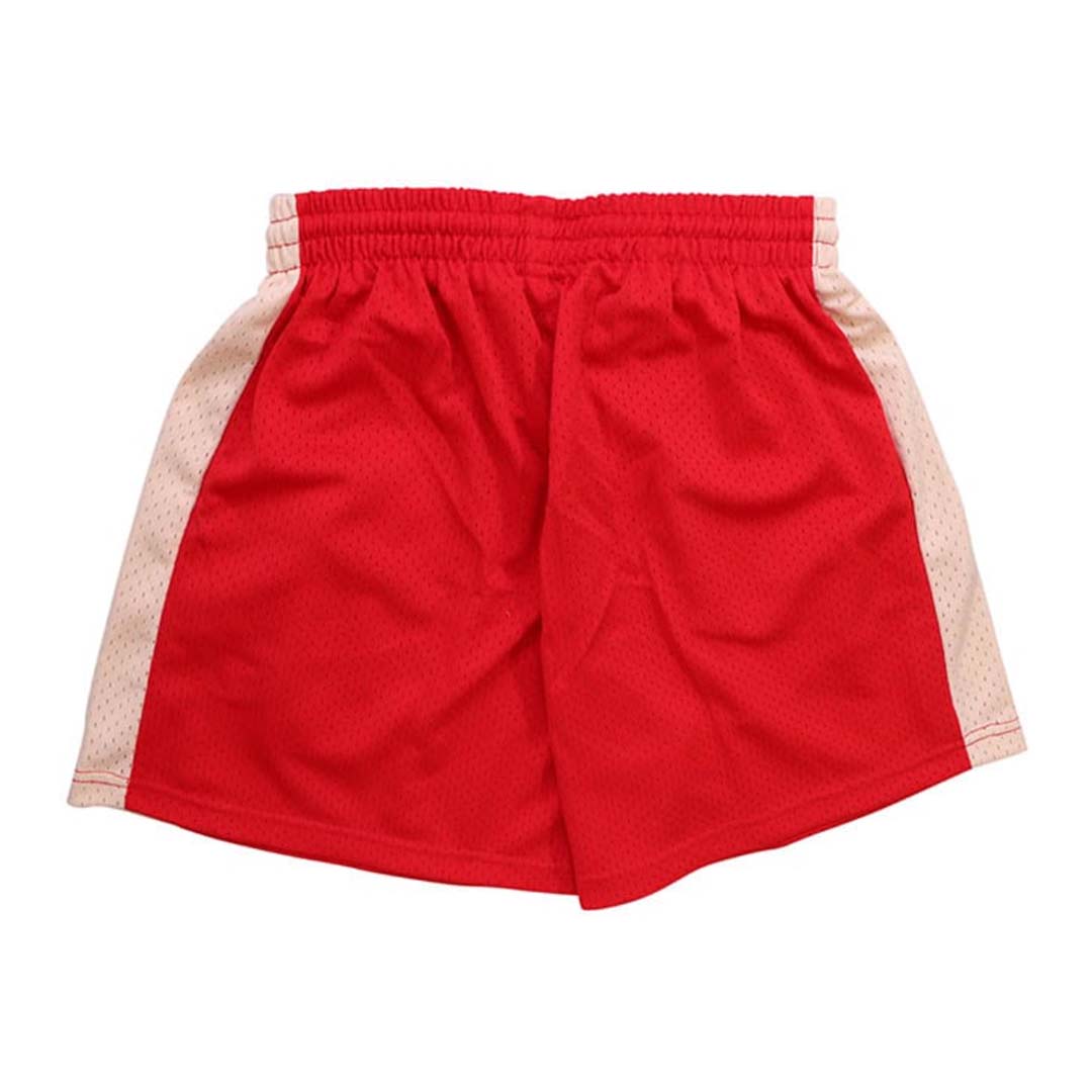 Floor 914 Uniform Mesh Shorts Red Cream