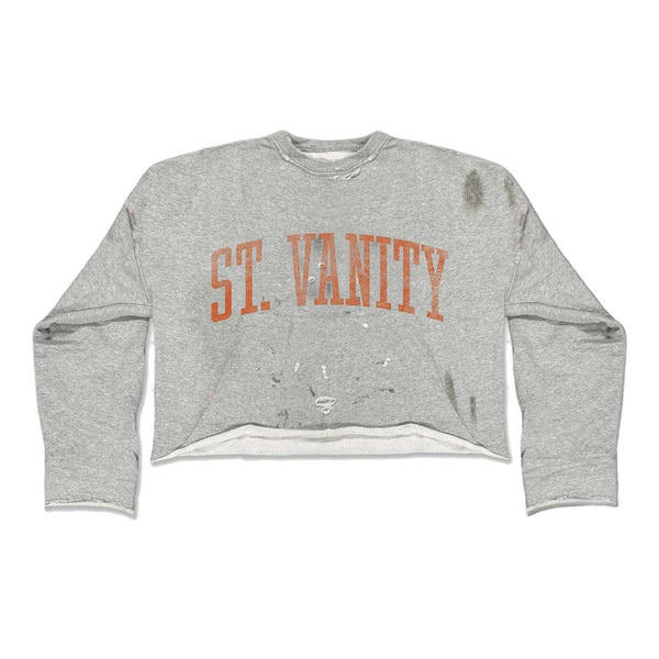 Saint Vanity Canes Miami Crewneck Grey