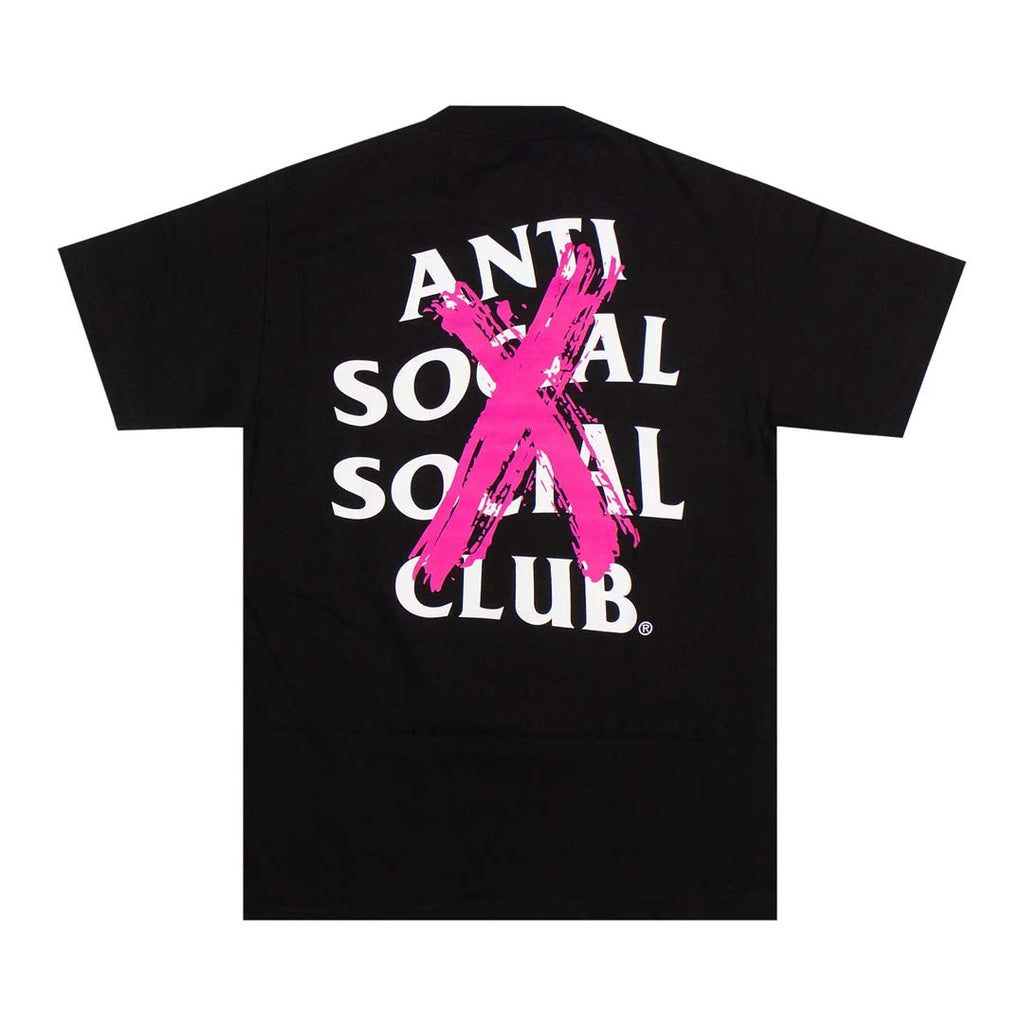 Anti Social Social Club Cancelled Black Pink Tee