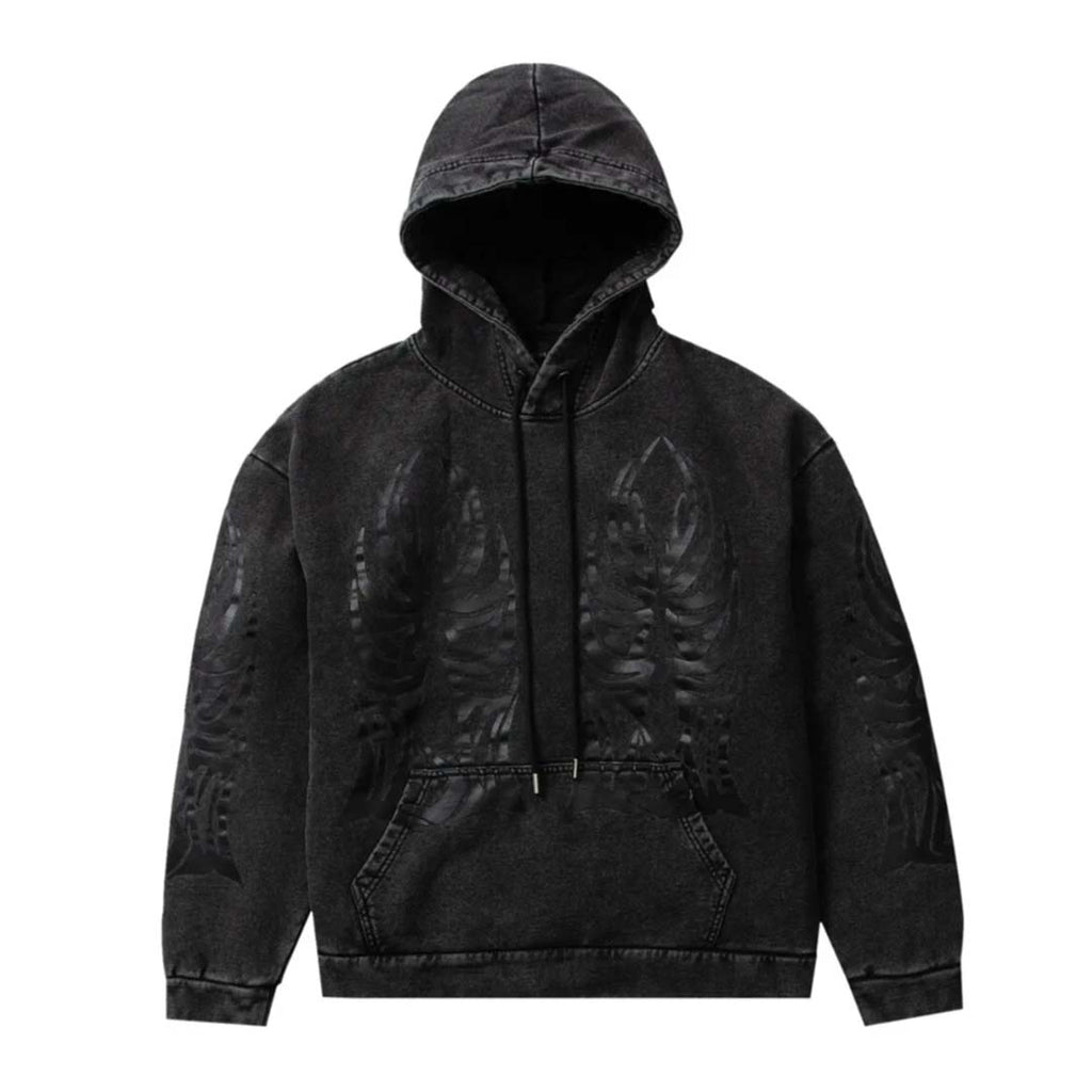 Who Decides War Winged Hoodie Black