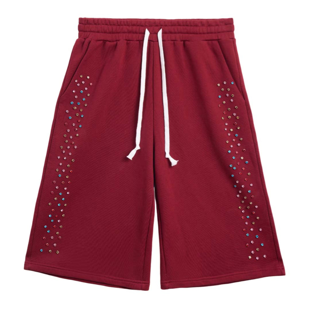 Cactus Valley Crystal Cactus Sweat Shorts Maroon