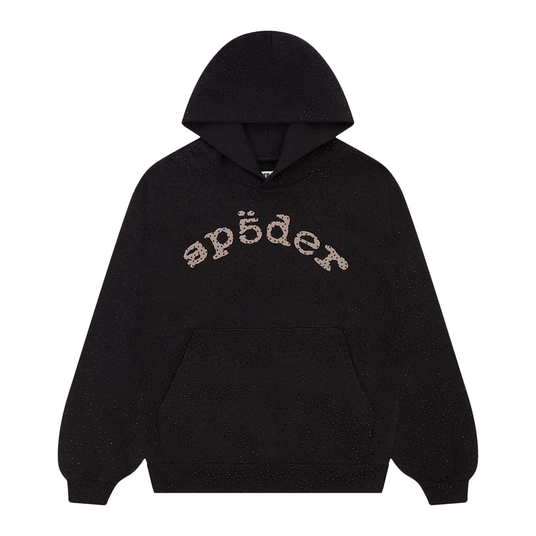 Sp5der VVS Gemstone Hoodie Black