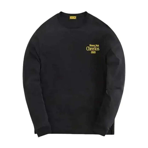 Kith Cheerios Cereal Box Long Sleeve Tee Black