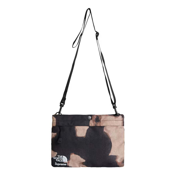 Supreme The North Face Bleached Denim Print Shoulder Bag Black