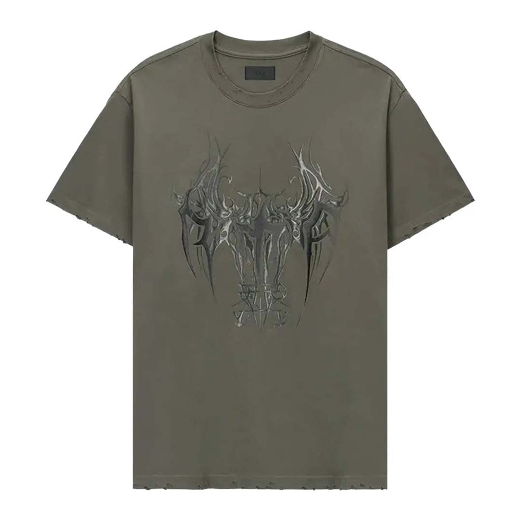 RtA Colin Oversized Tee 'Olive Cyber Sigilism'