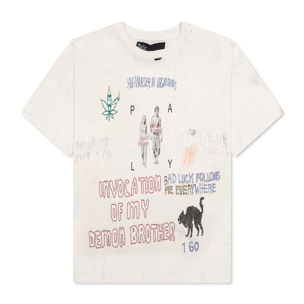 Paly Hollywood Bad Luck Tee Vintage White