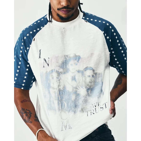 Boredom Kills Pledge Tee White Blue