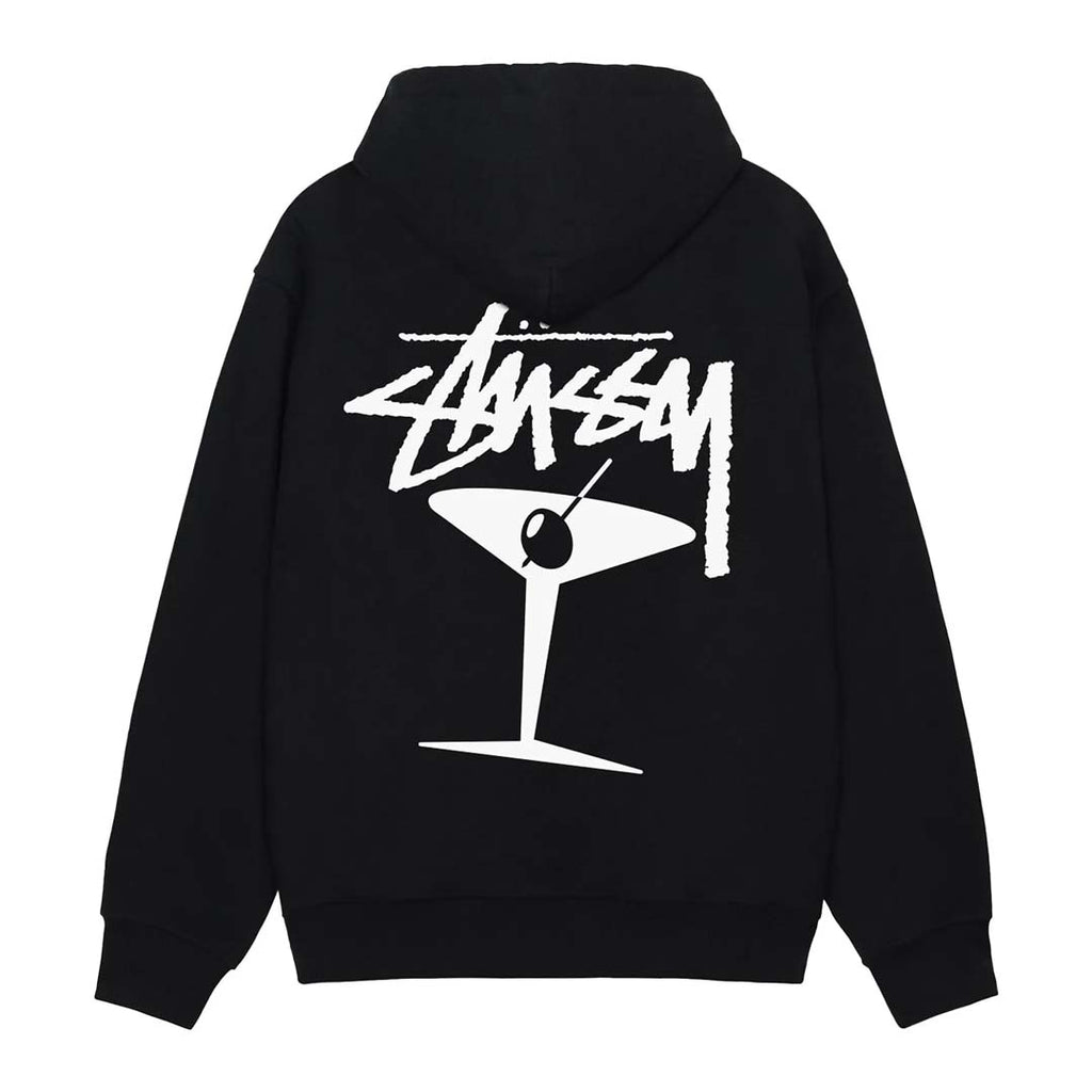 Stussy Martini Black Zip Up Hoodie