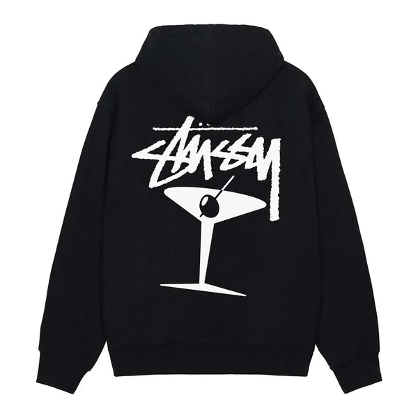 Stussy Martini Black Zip Up Hoodie