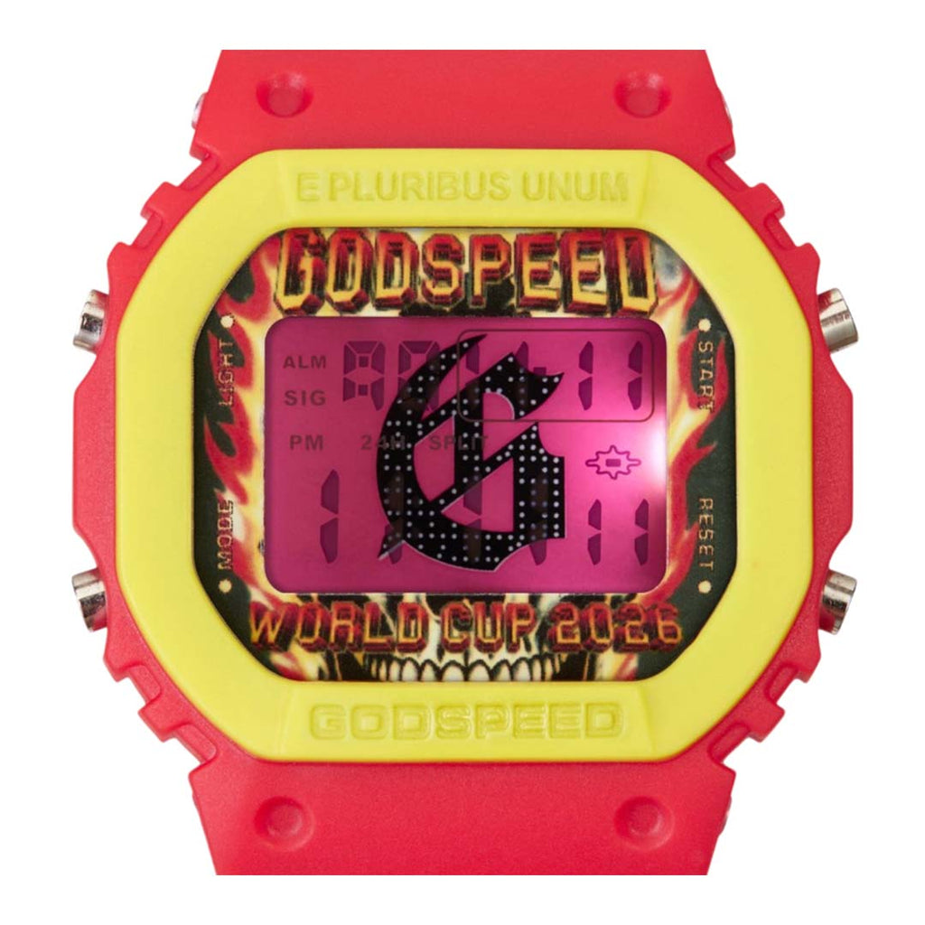 Godspeed GSWC All Nations Chrono Watch Red Yellow