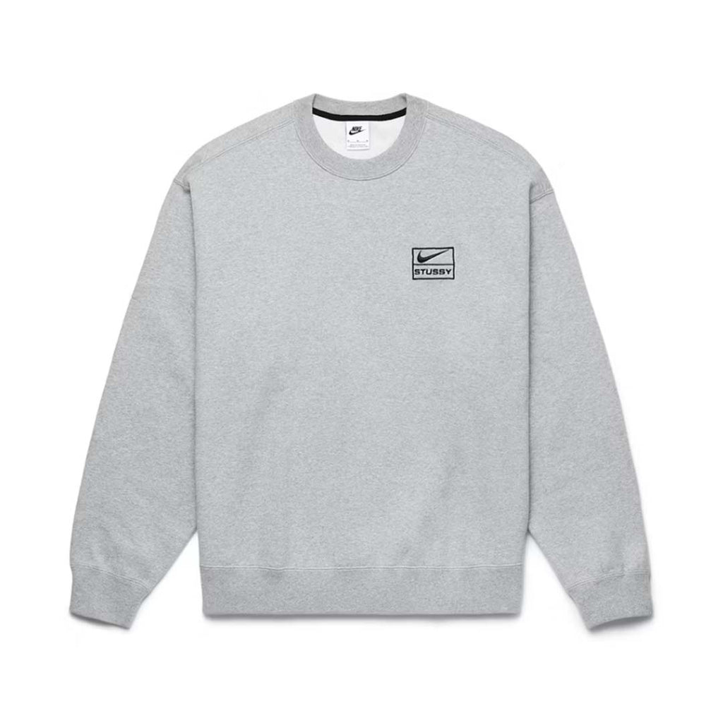 Stussy x Nike Fleece Crewneck Grey