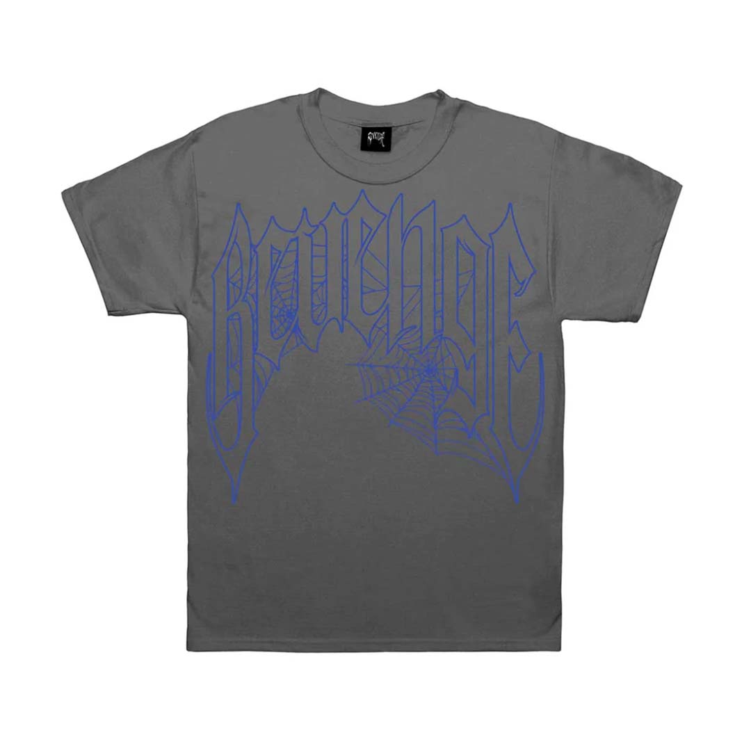 Revenge Web Cross Vintage Black Tee