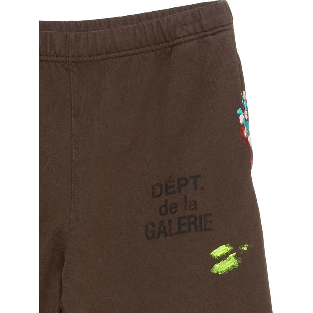 Gallery Dept. French Logo Brown Paint Splatter Sweatpants