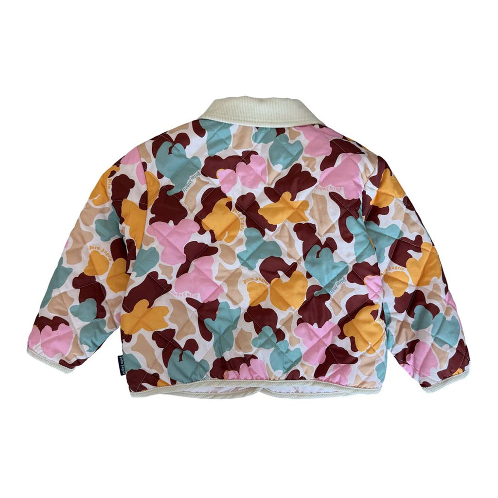 Palm Angels KIDS Husky Camo Jacket AOP Pink Blue Orange