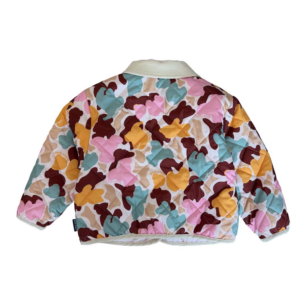 Palm Angels KIDS Husky Camo Jacket AOP Pink Blue Orange