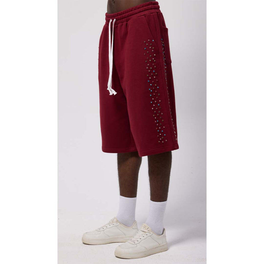 Cactus Valley Crystal Cactus Sweat Shorts Maroon