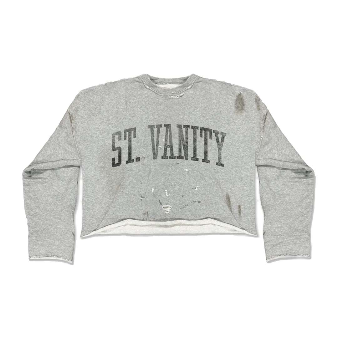 Saint Vanity Badger Grey Crewneck