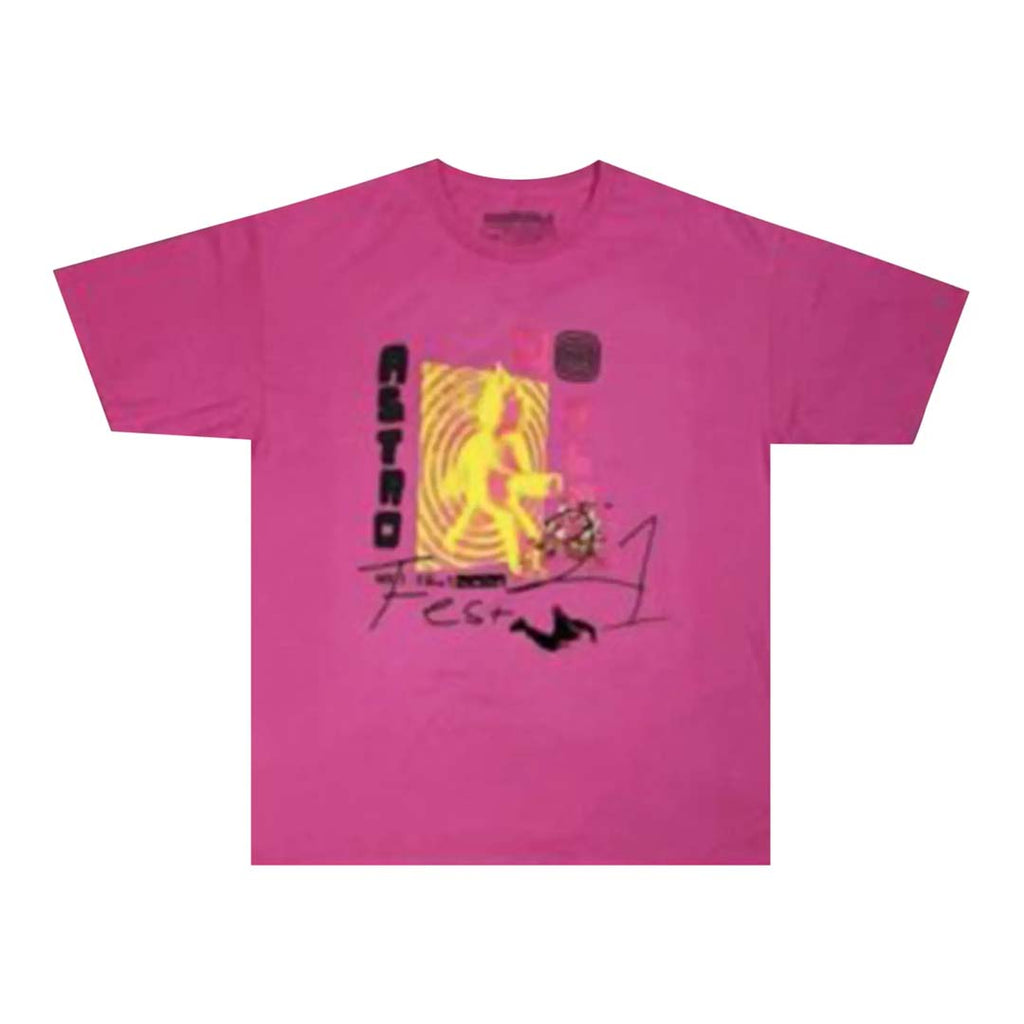 Travis Scott Other Side Tee Pink