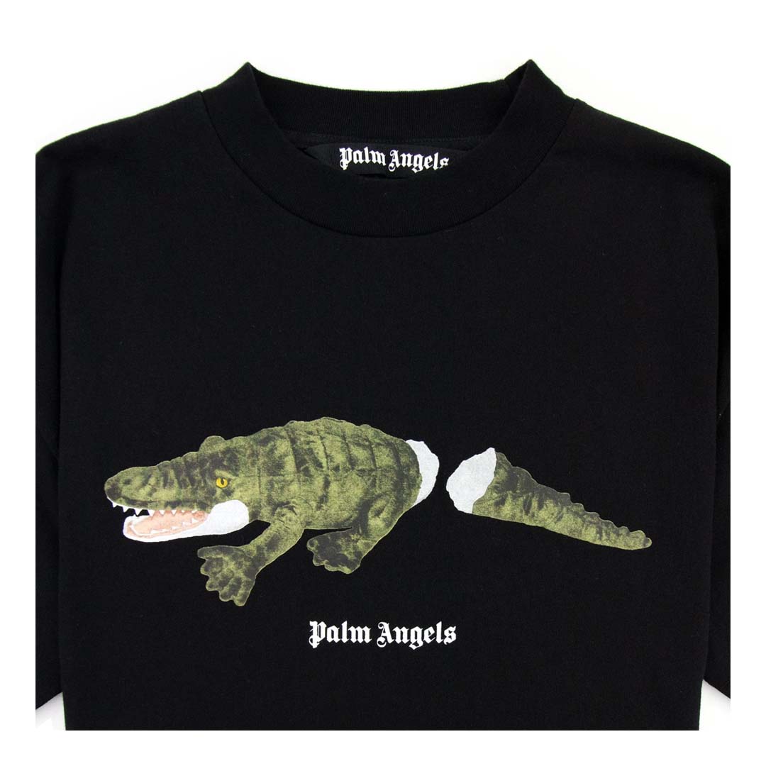Palm Angels Croco Tee Black Green