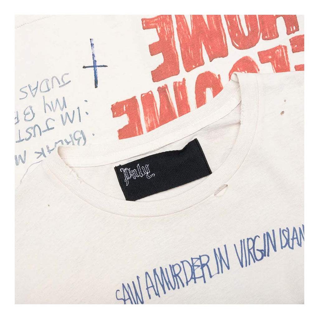 Paly Hollywood Bad Luck Tee Vintage White