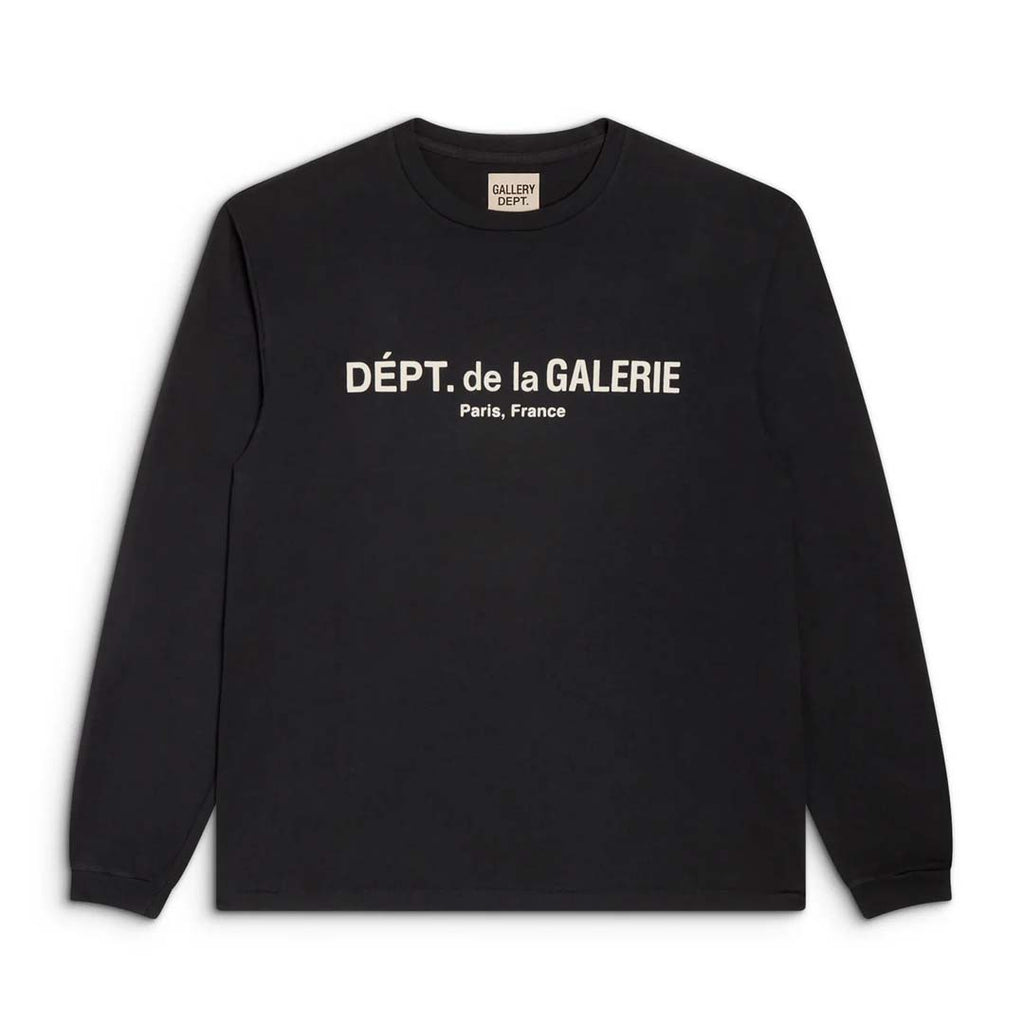 Gallery Dept. French Logo Lux Long Sleeve Tee Vintage Black