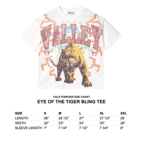 Vale Forever Eye of the Tiger Bling Tee White