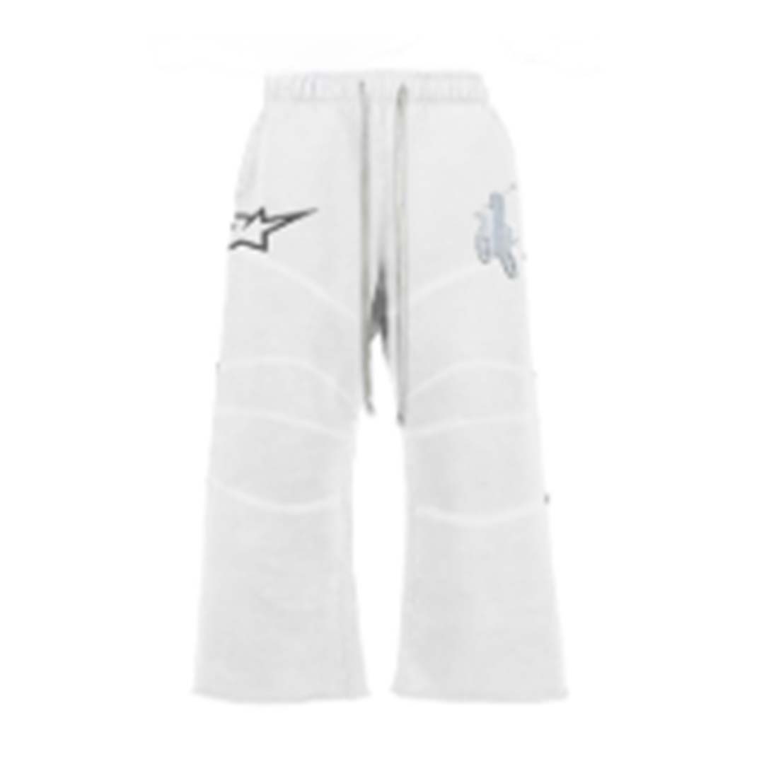 Triple Sevens Moto White Sweatpants