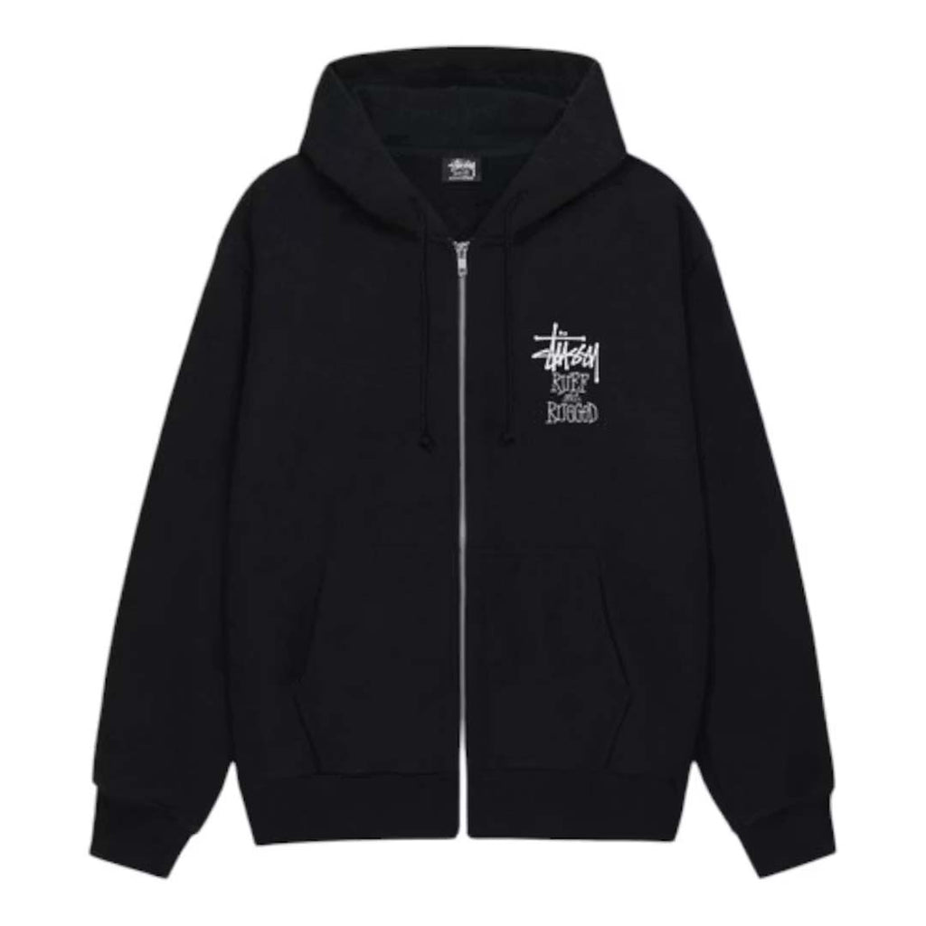 Stussy Well Suited Black Zip Up Hoodie