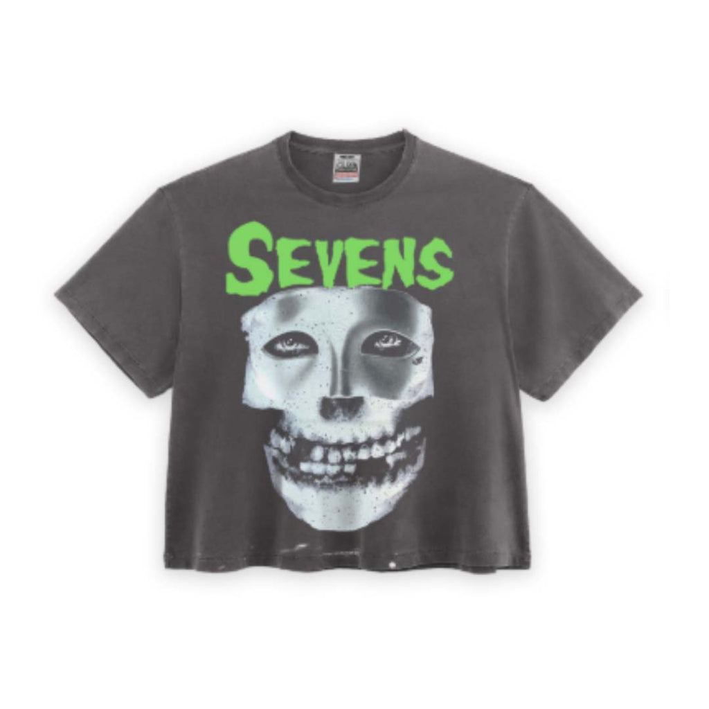 Triple Sevens Iron Face Misfits Faded Black Tee