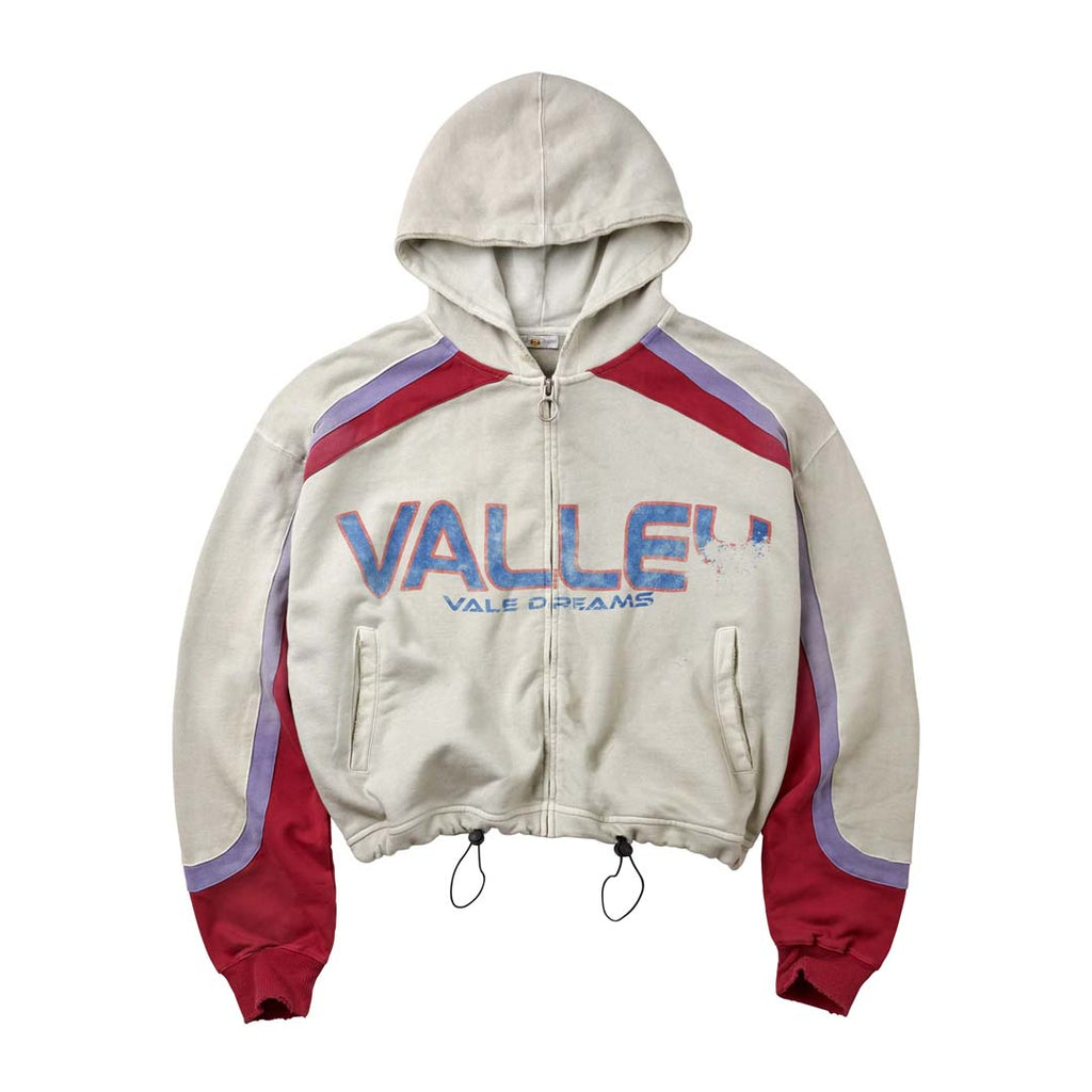 Vale Forever Rocket Zip Up Hoodie Grey Blue Red