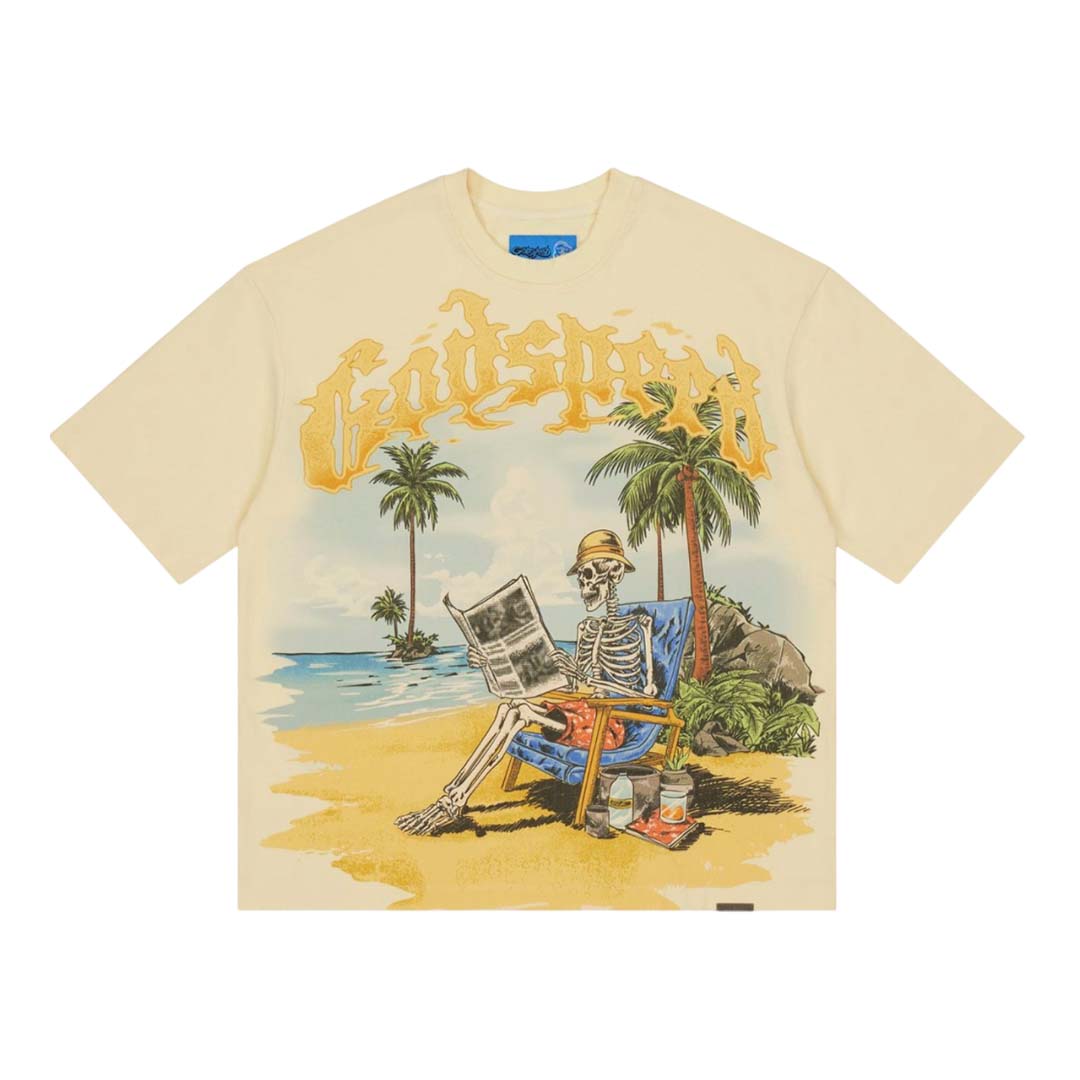 Godspeed Skeleton Beach II Bone Tee