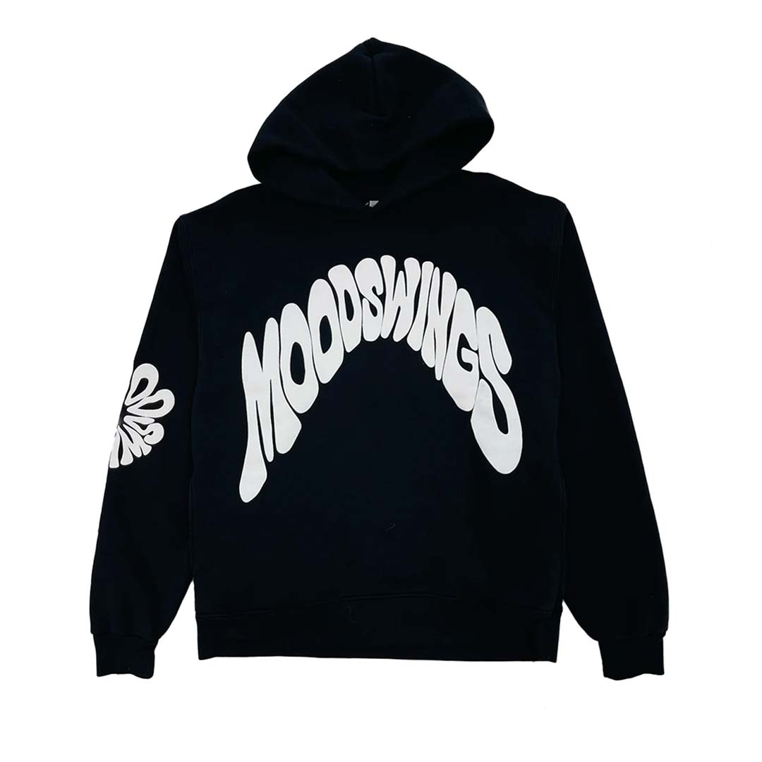 Mood Swings Swirl Black Hoodie