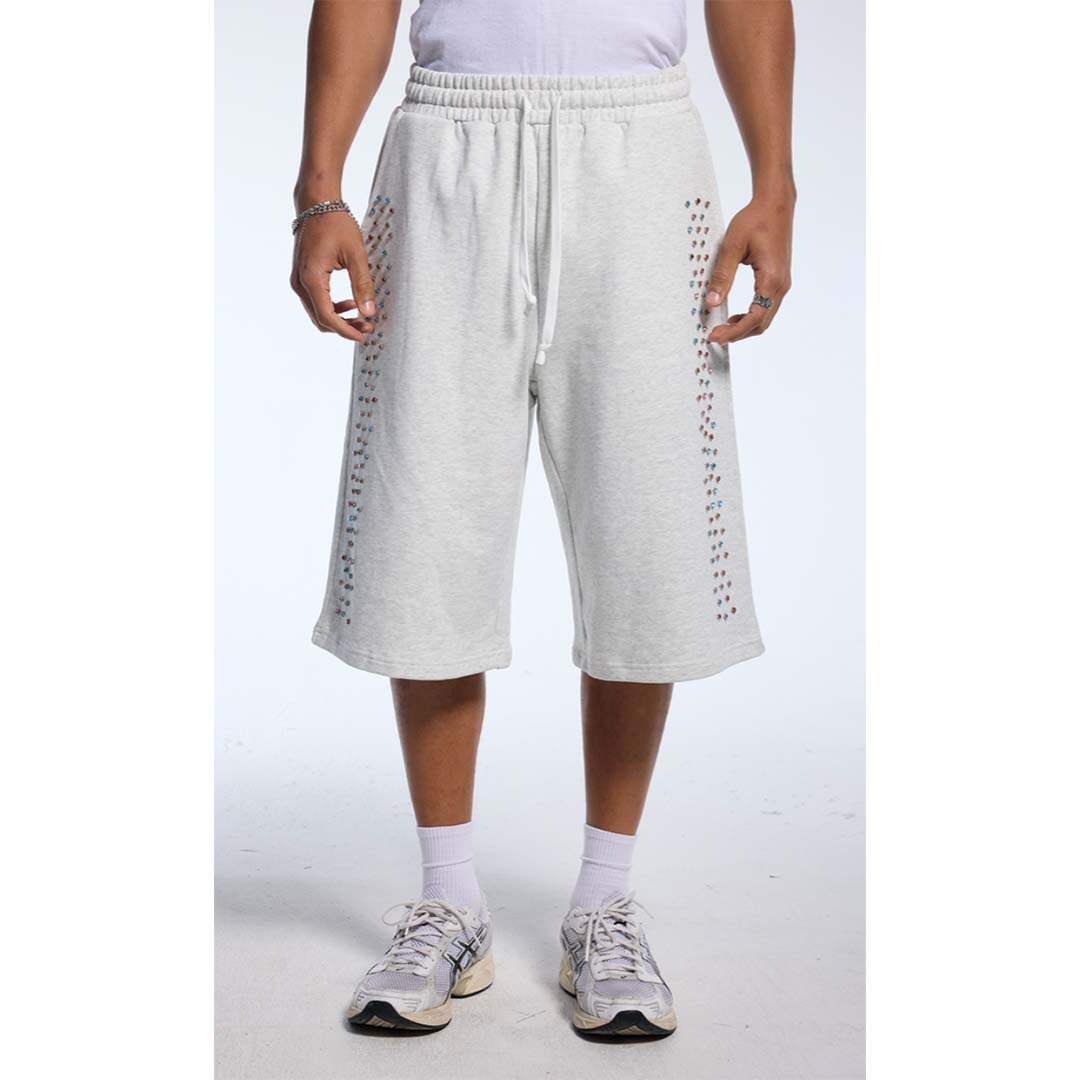 Cactus Valley Crystal Cactus Sweat Shorts Grey