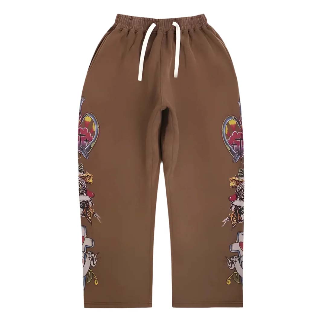 Righteous Risen King Sweatpants Brown