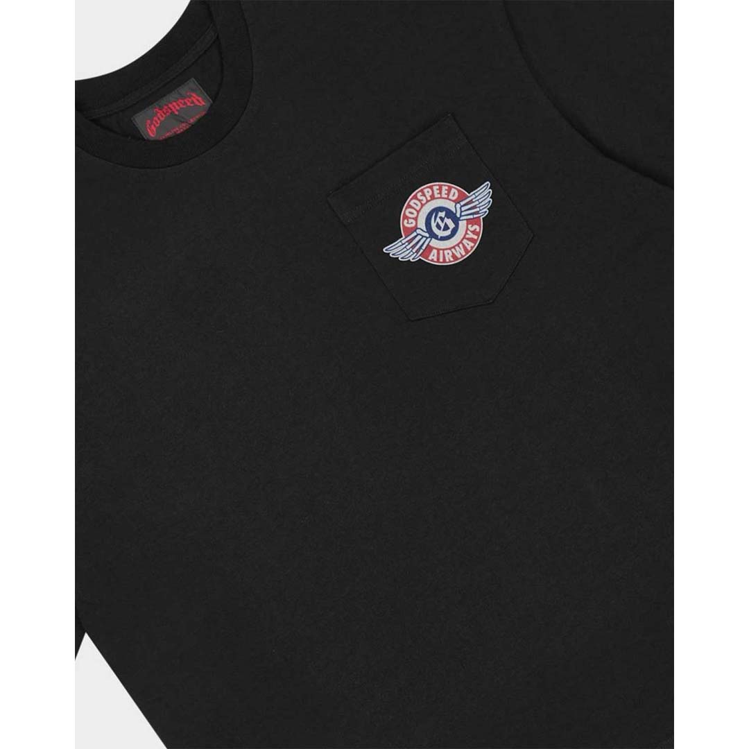 Godspeed Air NYC Pocket Tee Black
