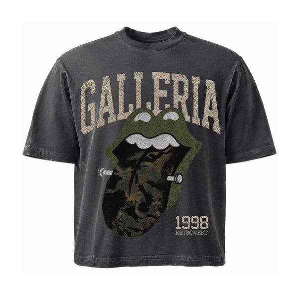 Retrovert Galleria Camo Tongue Tee Grey