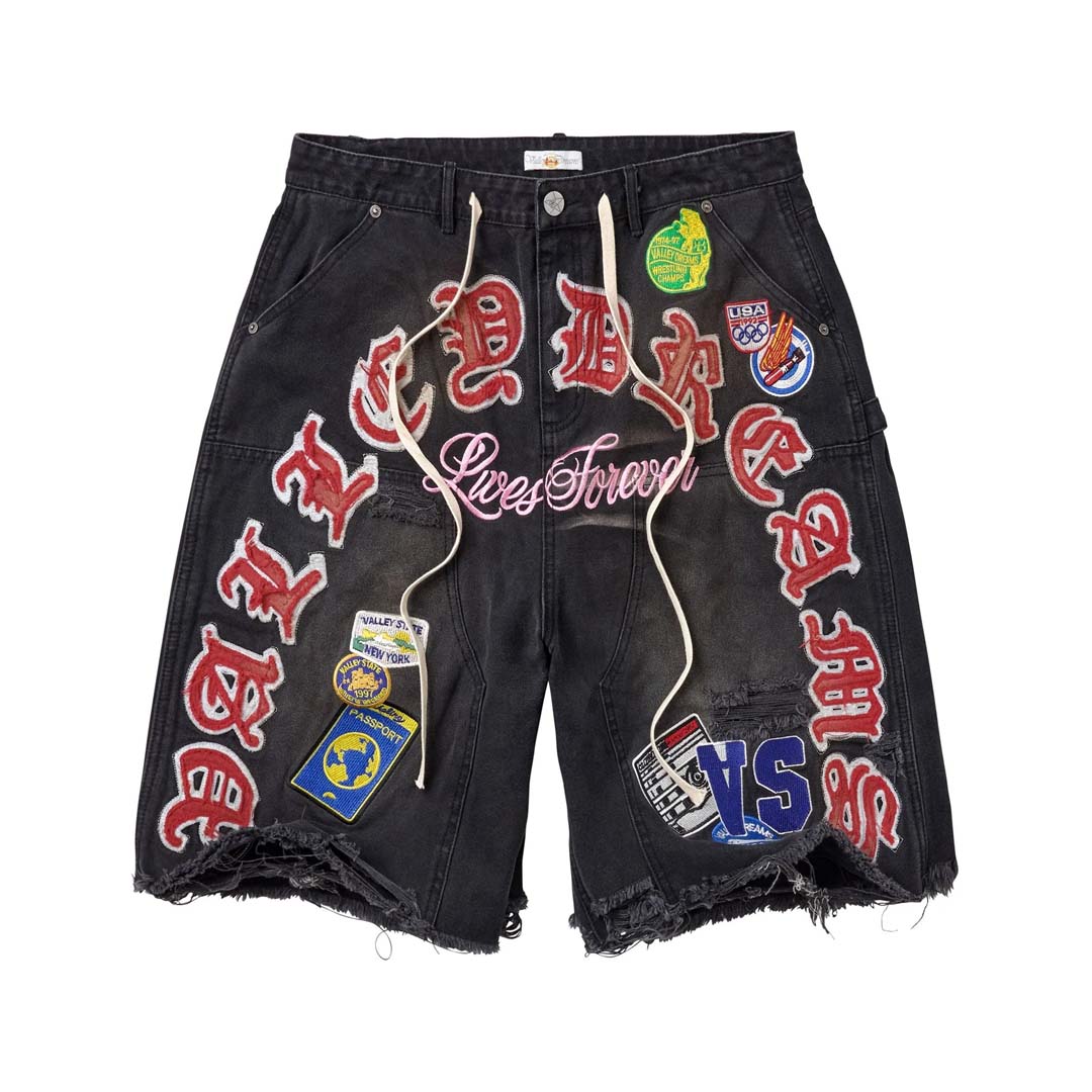 Vale Forever Workshop Jean Shorts Black