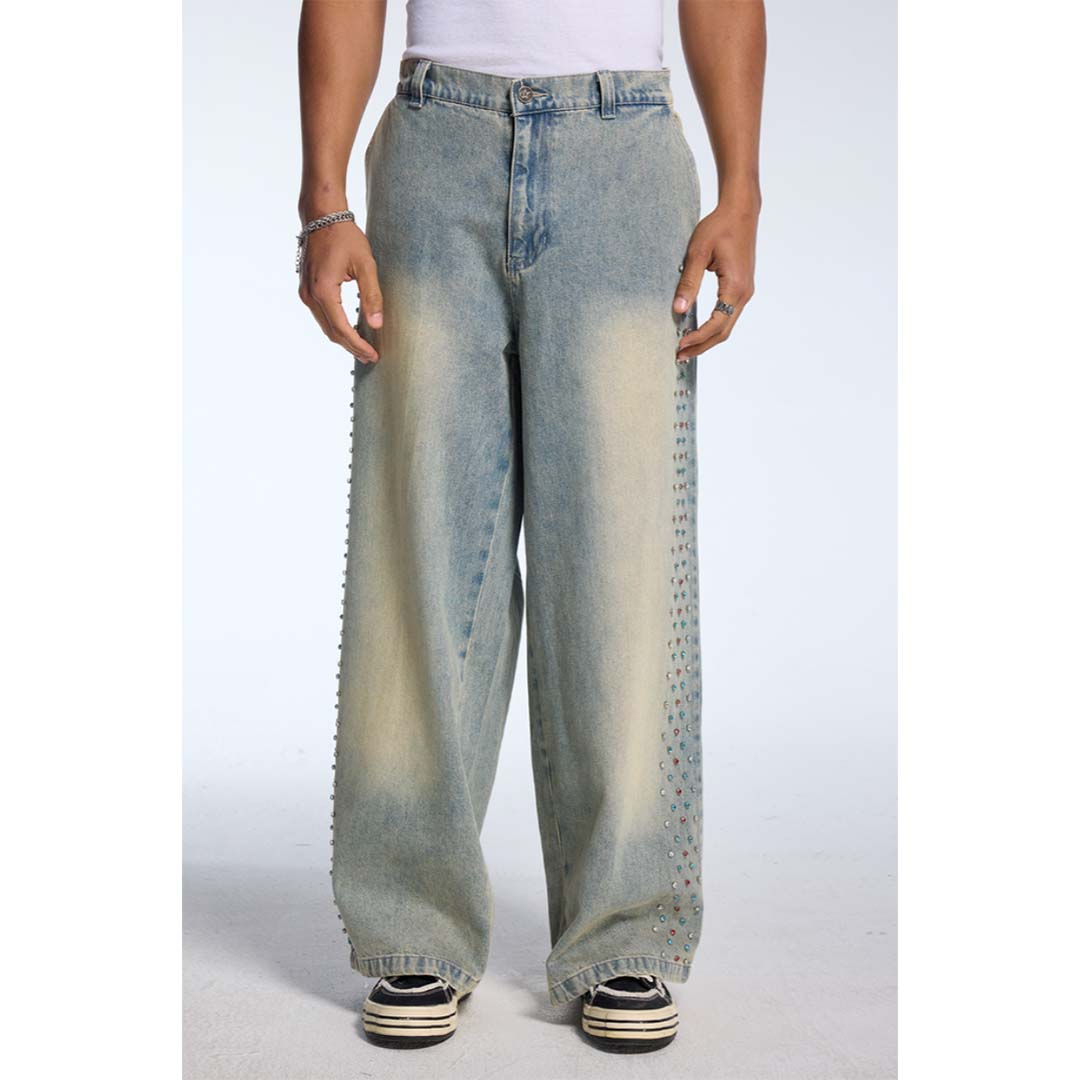 Cactus Valley Crystal Cactus Blue Denim Jeans