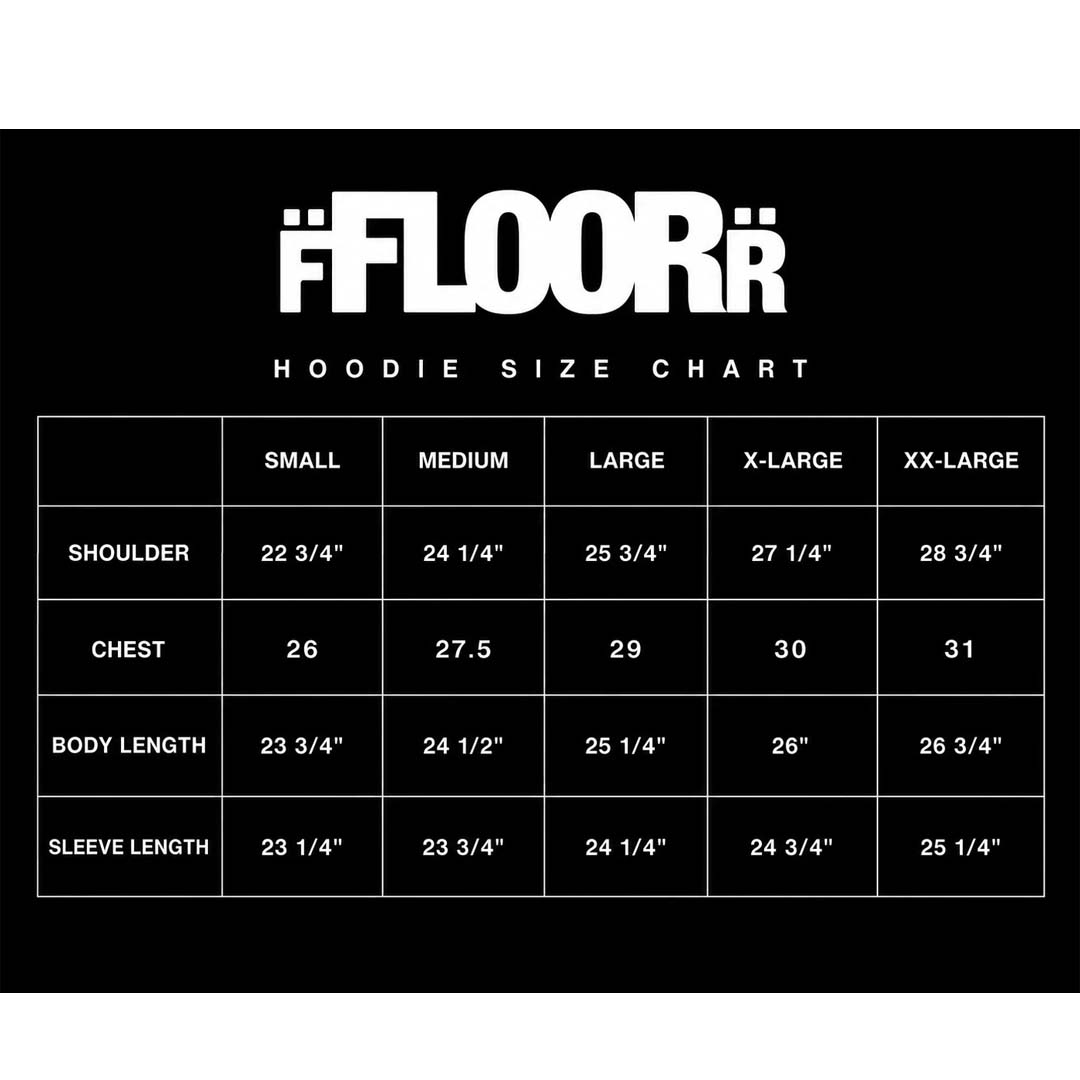 Floor 914 Flag Zip Up Hoodie Grey