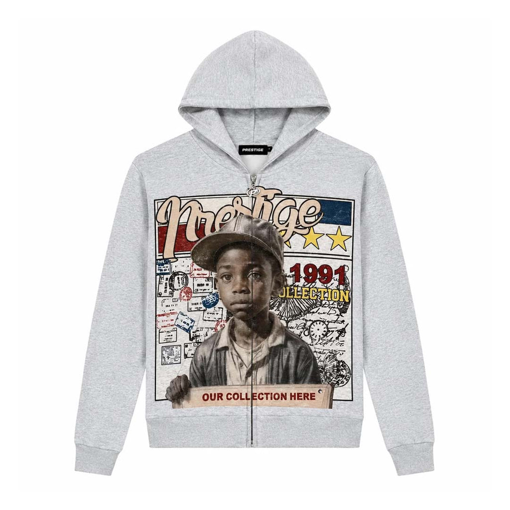 Prestige Young General Zip Up Hoodie Grey