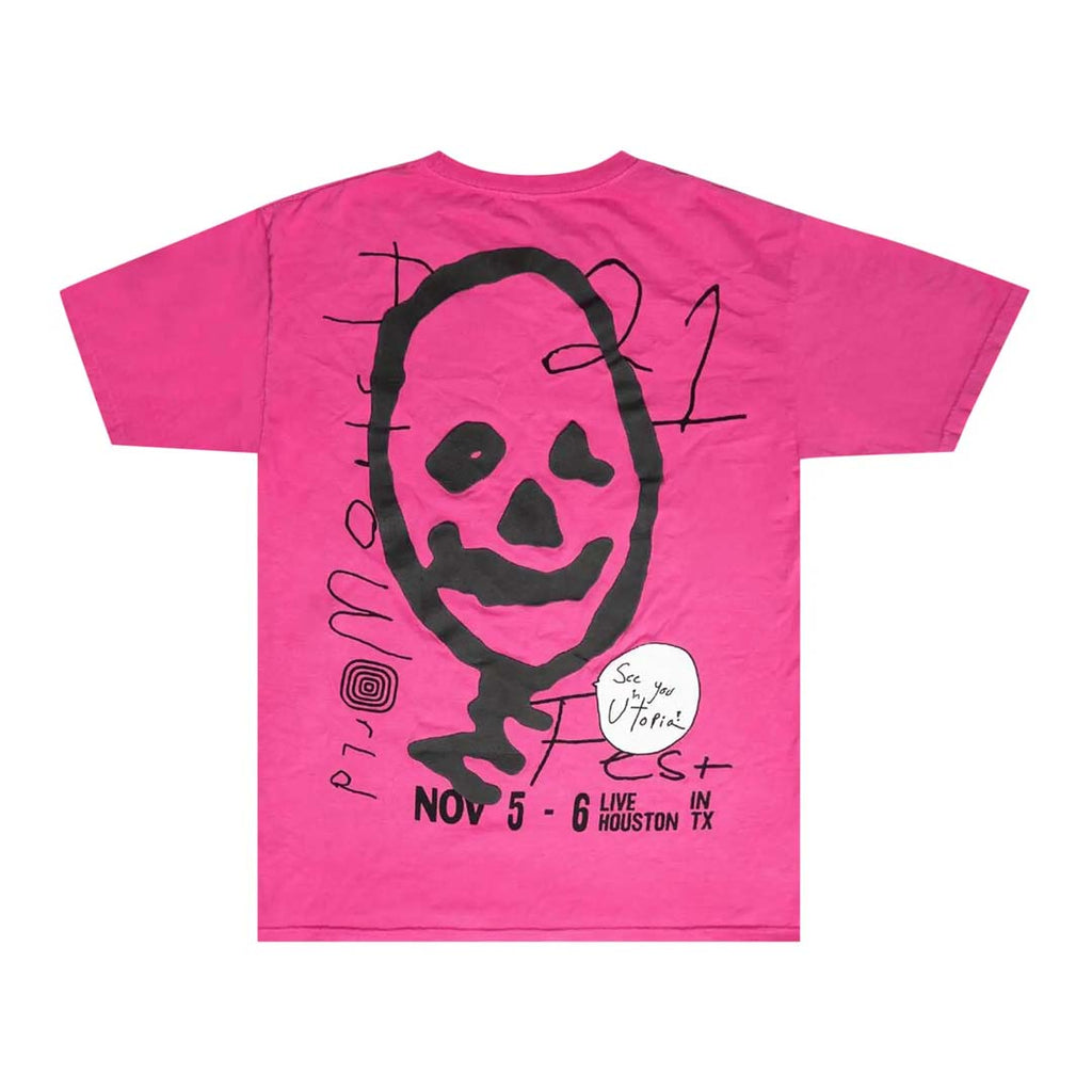 Travis Scott Other Side Tee Pink