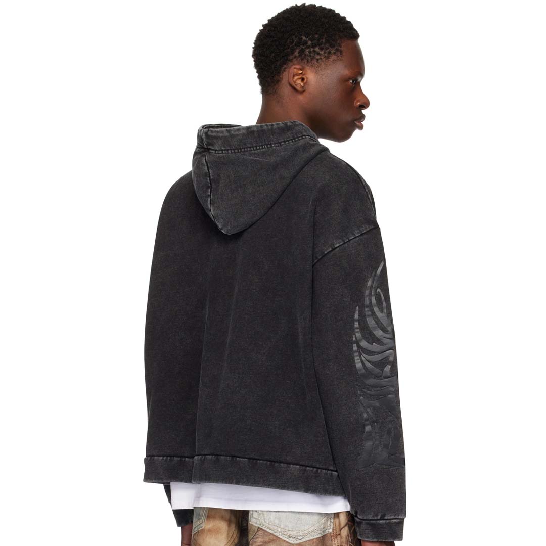 Who Decides War Winged Hoodie Black