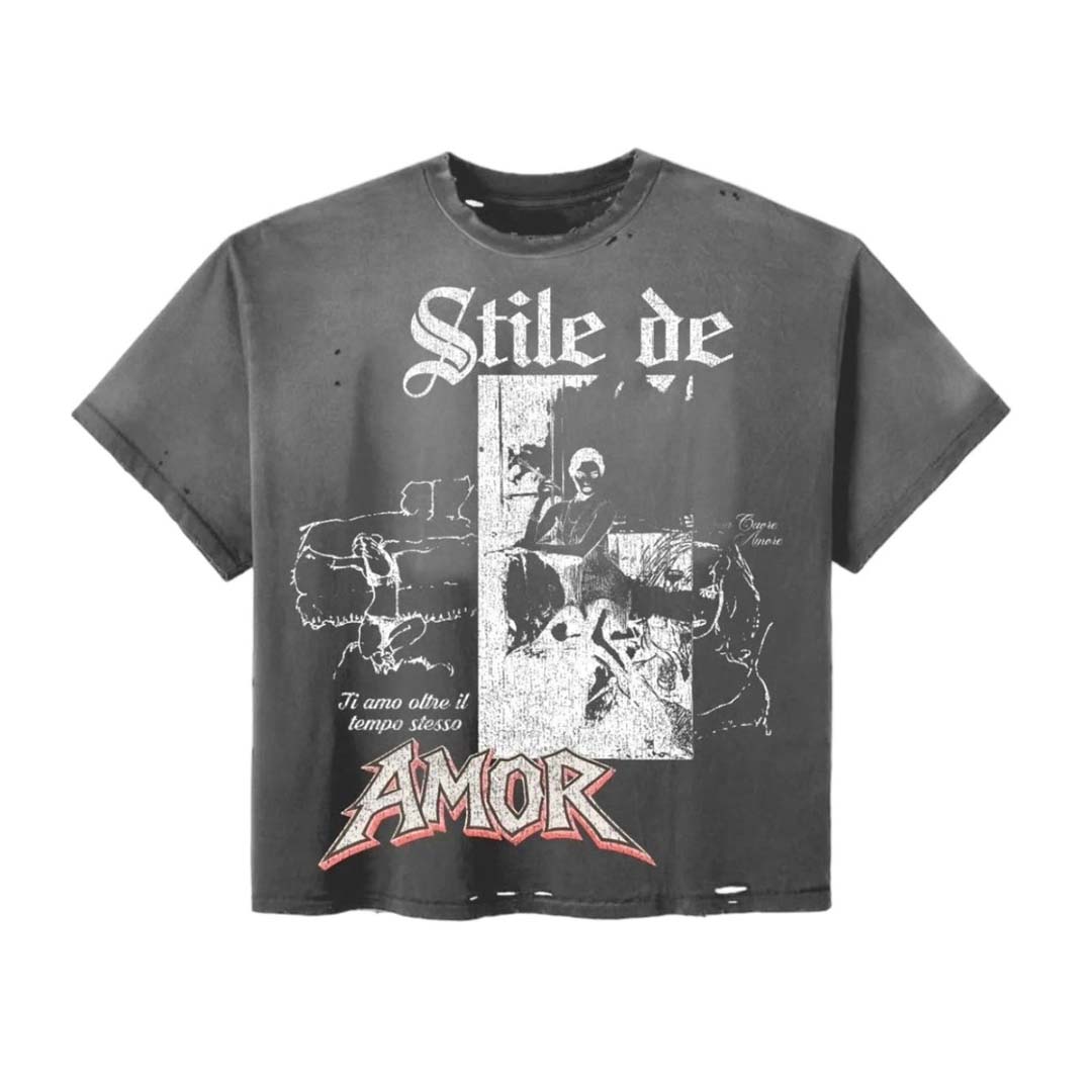 Stile de Amor Stresso Tee Faded Grey