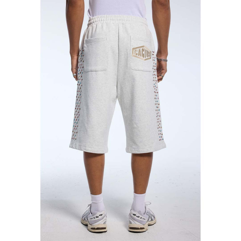 Cactus Valley Crystal Cactus Sweat Shorts Grey