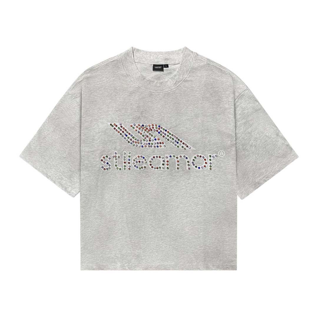 Stile de Amor Corolato Rhinestone Tee Grey