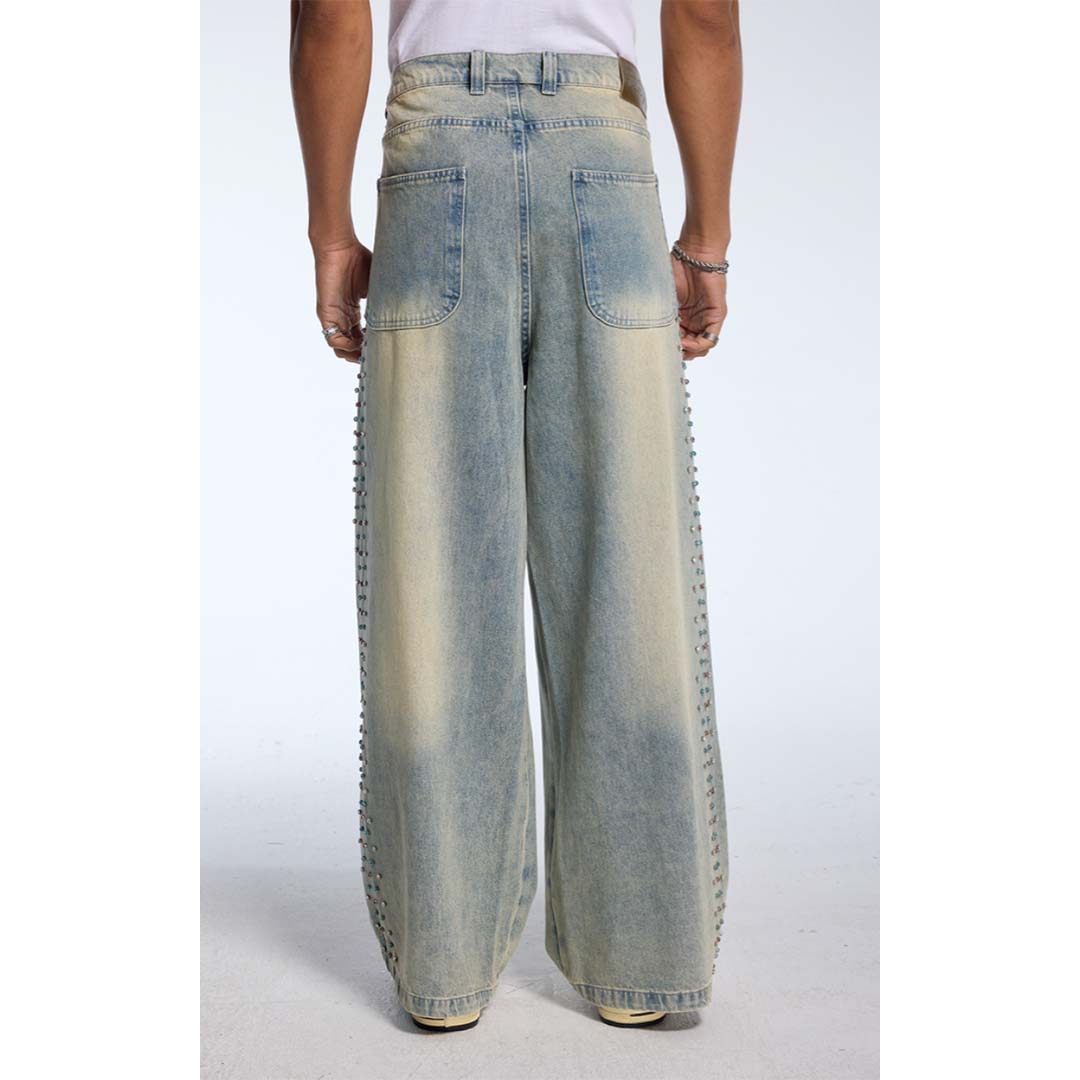 Cactus Valley Crystal Cactus Blue Denim Jeans