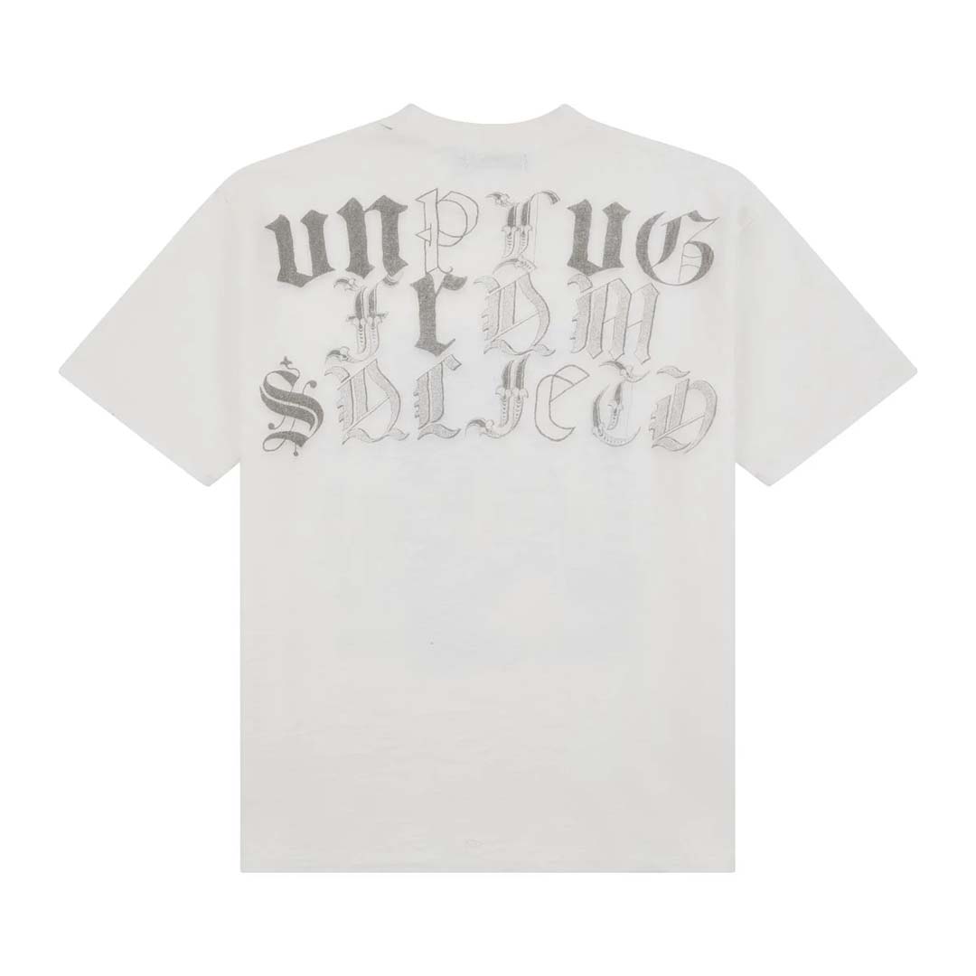Boredom Kills Washed Up Tee White